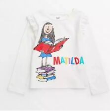 Matilda Long Sleeve T-shirt Costume Dress Up Roald Dahl From TU New With Tags