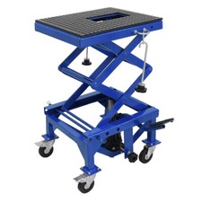 Hydraulic Scissor 440lbs Motorcycle Lift Table Jack With 4 Wheel Motorbike ATV