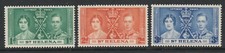 St Helena 1937 Coronation set