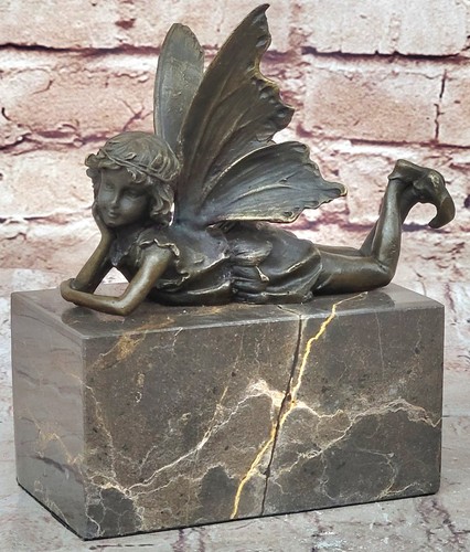 Genuine bronze small angel - bronze,