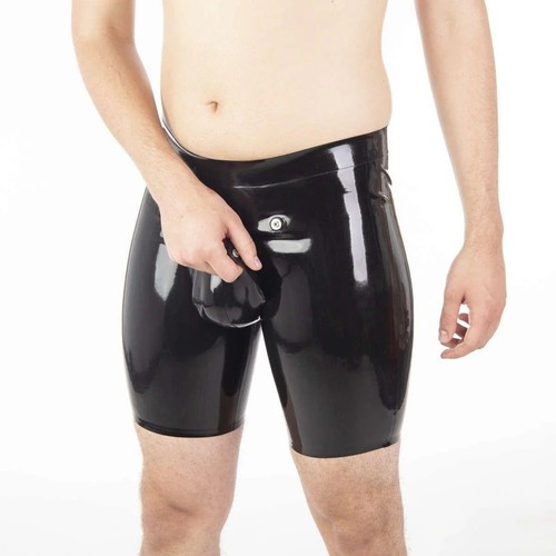 Latex shorts with - shorts,