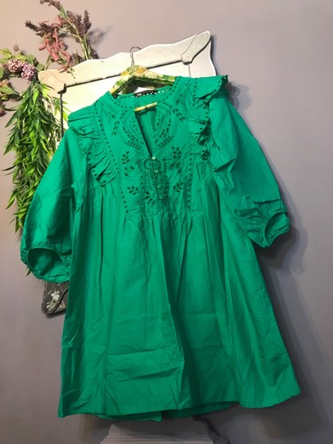 Zara med green - med, dress