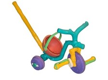 Vintage RARE Dolls Bike Trike Tricycle Branch Coconut Retro Push Along 