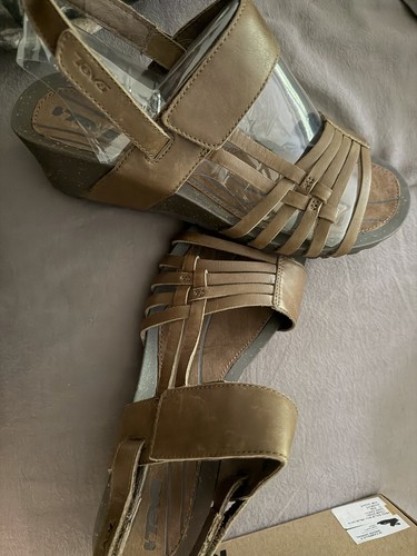 Teva dark earth wedge - dark, sandal