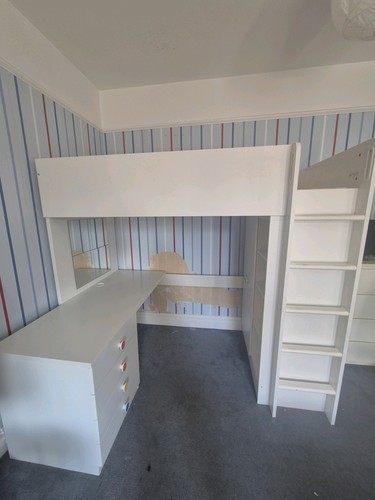 Ikea stuva bed - bed, desk