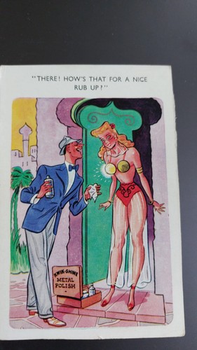 Vintage saucy postcard comic - saucy,
