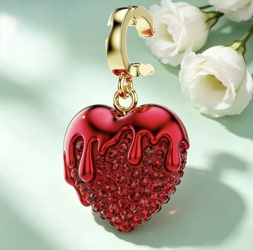 Swarovski pave red heart - swarovski,