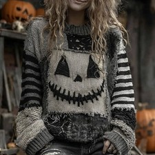 Halloween popular loose sweater with soft touch, hoodie, casual ^and fashionable
