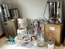 Home Beer Brewing, Microbrewery All Grain Kit, Nano Brewery, Man Cave Setup Kegs