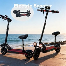 350W Foldable Electric Scooter Adult Road Legal w/App Off Road E-Scooter Black