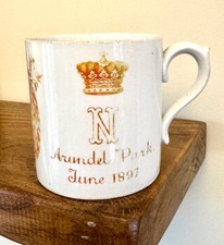 Queen Victoria 1897 Jubilee Mug / Cup "Arundel Park June 1897"