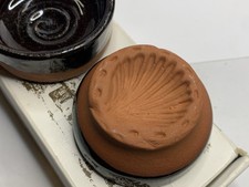 Rosecraddoc Pottery Liskeard – Traditional Butter Mould Set with 4 Pots, Boxed