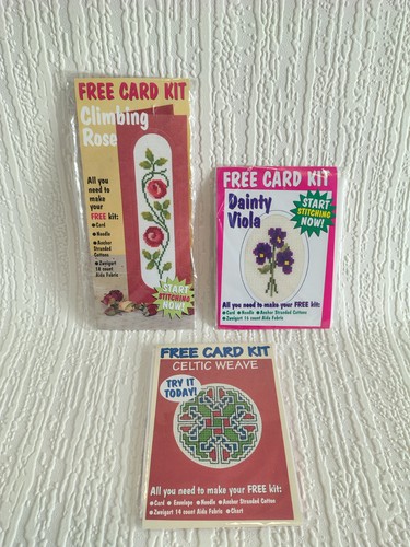 Cross stitch kits - x, card