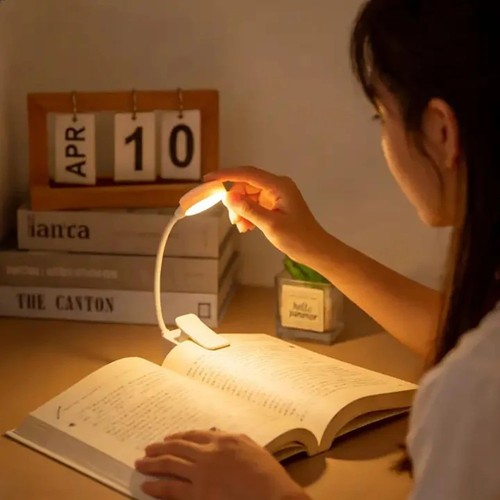 Led book light clip on - book,