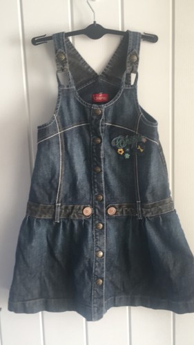 Chipie pinafore denim dress - denim, 5-