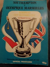 Southampton V Marseilles ECWC 1st Round 1st Leg Played 15th September 1976