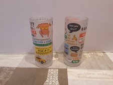 Friends Tv Series Quotes Glasses X 2 6"  ( Hard To Get Hold Of ) Half Moon Bay