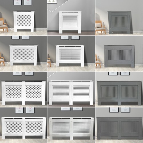 Radiator cover white grey - white,