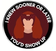 Marvel Wanda Maximoff Scarlet Witch Enamel Pin Badge