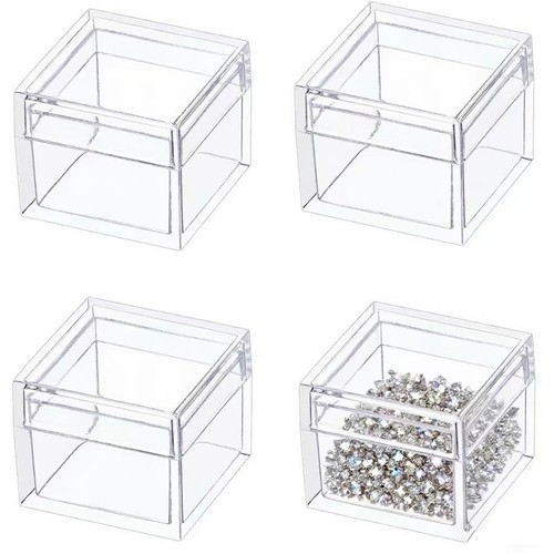 Pack small acrylic box with - 4,