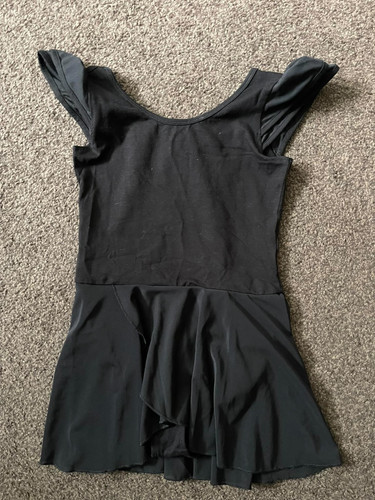 Girls black dance leotard with - black,