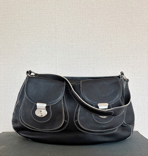 Furla boho black leather - boho,