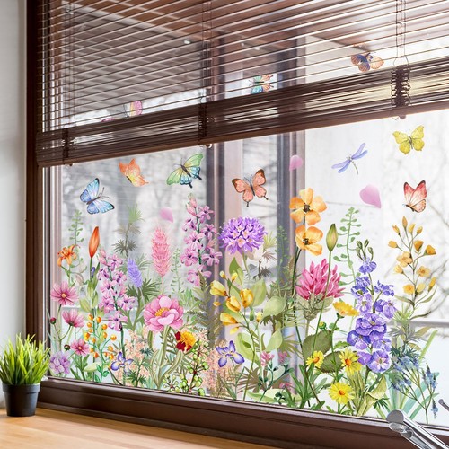 Garden flowers window - flowers,