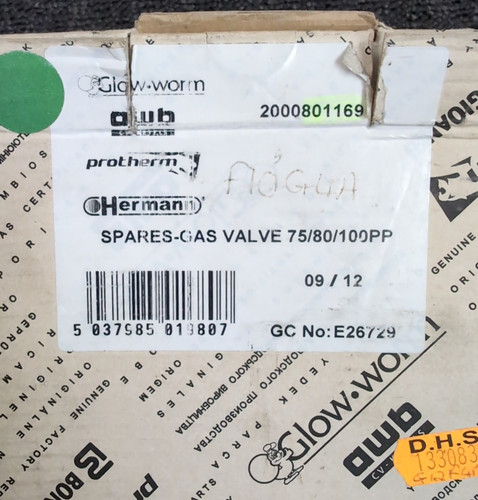 Glow worm gas valve - gas,