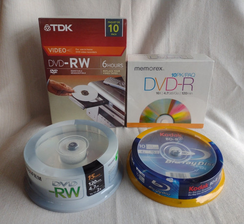 Lot blank dvd rw - lot, dvd-rw