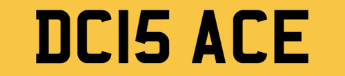 Number plate private - dc,