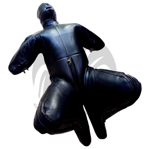 Real leather bondage - real, catsuit
