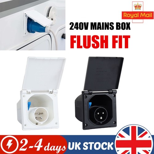 Mains hook inlet socket - hook,