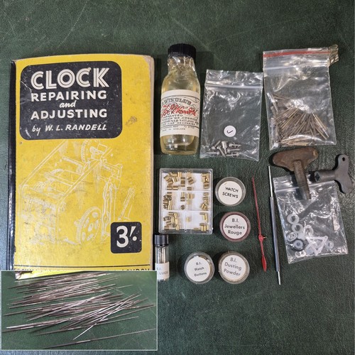 Clock watch repair parts - clock, tools