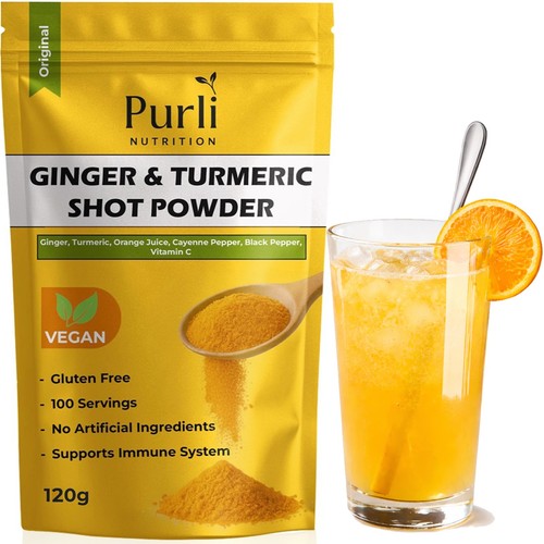 Ginger and turmeric shot - and,