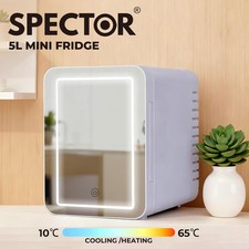 Spector Mini Fridge 5L Portable Cooler Warmer with Mirror for Bedroom Office Car