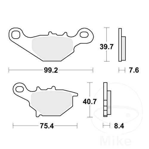 Trw brake pads front mcb679 - brake,