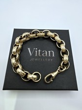 9ct Gold Belcher Bracelet 9”