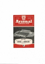 1956/57 Arsenal v Sunderland Football Programme