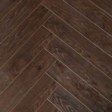 Herringbone 12mm Laminate Flooring Textured Oak Walnut Black Grey Wood Underlay