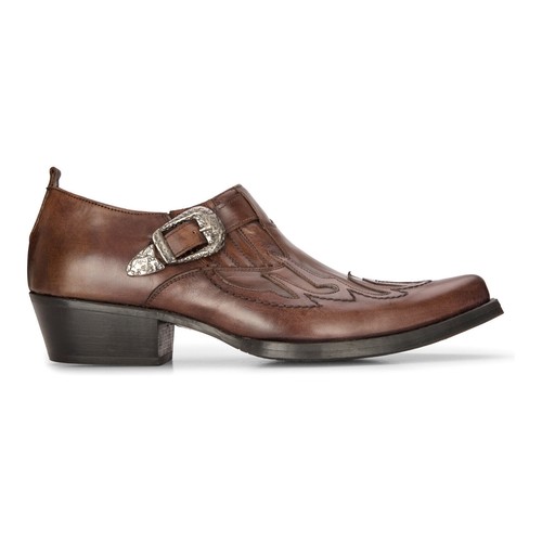 Men leather western shoes - men's,