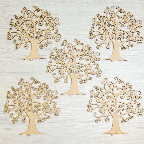 Wooden mdf tree shape - wooden,