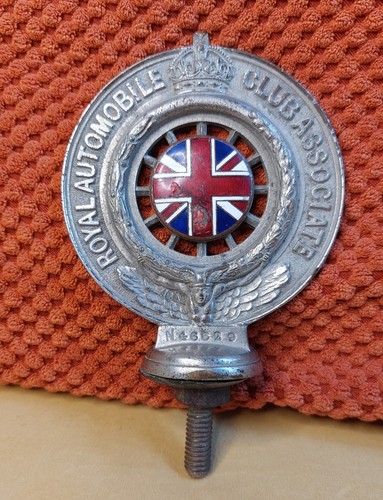 Antique 1920s rac badge - 1920s, royal