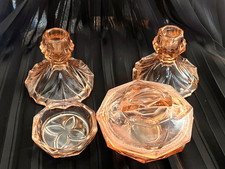 Vintage Art Deco 4 Piece Pink