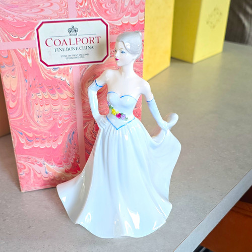 Coalport bone china lady - coalport,