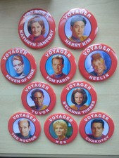 STAR TREK VOYAGER TV SERIES  BADGES X10 55mm In Size 