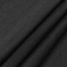 100cm Black Faux Suede