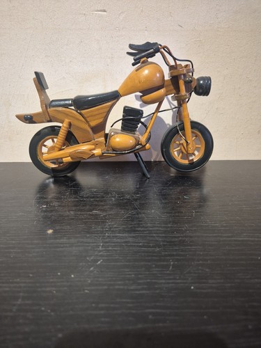 Handcrafted wooden motorcycle - handcrafted,