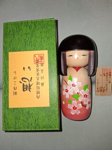 Kokeshi wooden doll - wooden, girl