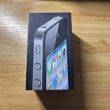 Apple iPhone 4 MC603B/A 16GB Black Empty Box With Product Info & Stickers