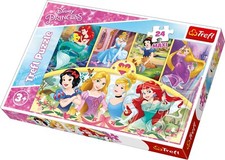 Trefl 24 Maxi Piece Kids Large Girls Disney Princesses Magic Jigsaw Puzzle NEW